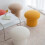 Lambsfaux wool Mushroom Stool Round Stool for Living Room Solid Wood Soft Comfortable 4