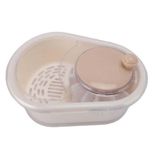 Fruit Cleaner Spinner Large Capacity Manual Fruit And Vegetable Washer Spinner With Brush For 1