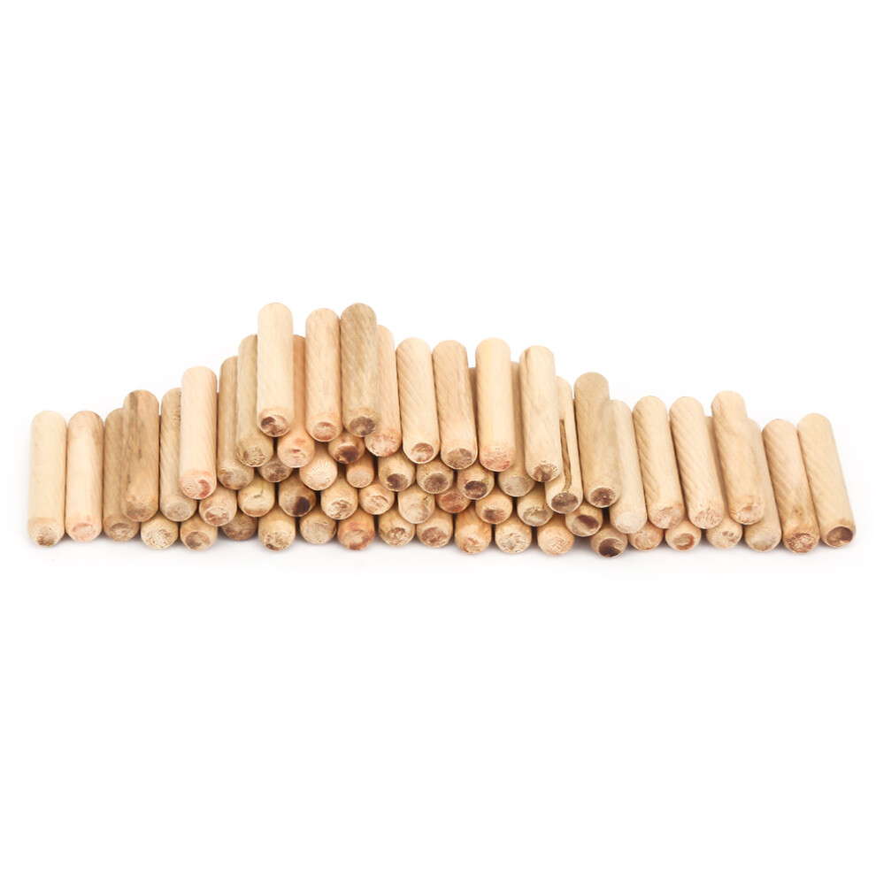 Woodworking Fluted Beech Dowel Pins 10Pcs 50Mm Durable Craft Tool 8101330113346