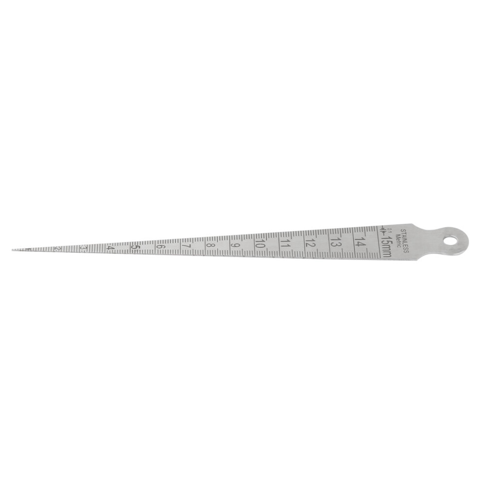 Stainless Steel Wedge Welding Taper Feeler Gauge 0-15Mm Inspection Tool 8471330113487