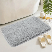 Non Slip Bath Mat Bathroom Rugs Water Absorbent Toilet Pedestal Mats 80 X 50cm