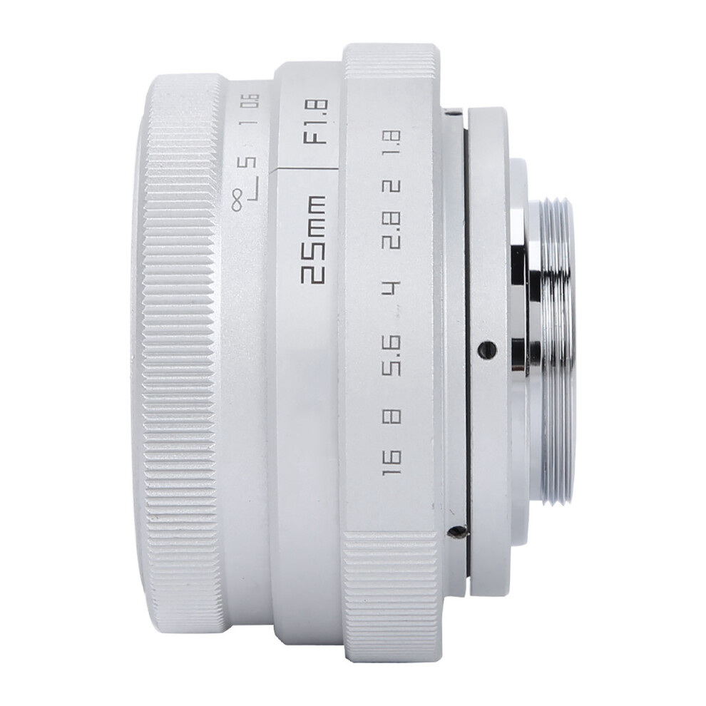 Mini 25Mm F1.8 Wide Angle Cctv Lens For Nikon Mirrorless - Silver 4911330115189