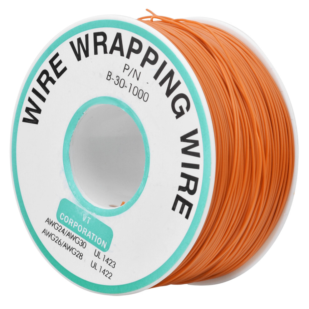 30Awg Orange Ok Wire Pcb Repair Jumper Wire 300M Low Resistance Wrapping Wire 9471330115503