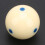 57.2mm Blue Dot Spot Practice Cue Ball for Billiards, Resin 4
