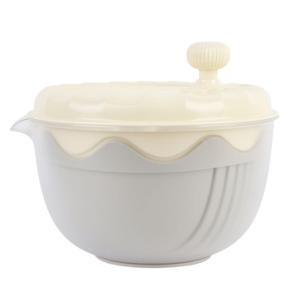(beige, L(for 6.5-9kg)) Salad Spinner High Efficiency Multifunctional Easy Using Vegetable Washer And Salad Chopper For