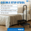Dual Step Stool with Foam Handle Kitchen Bath Safety Step Stool Mobility Support Handrail Bio-Lec Mobility 2