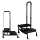 Dual Step Stool with Foam Handle Kitchen Bath Safety Step Stool Mobility Support Handrail Bio-Lec Mobility 1