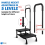 Dual Step Stool with Foam Handle Kitchen Bath Safety Step Stool Mobility Support Handrail Bio-Lec Mobility 6