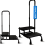 Dual Step Stool with Foam Handle Kitchen Bath Safety Step Stool Mobility Support Handrail Bio-Lec Mobility 8