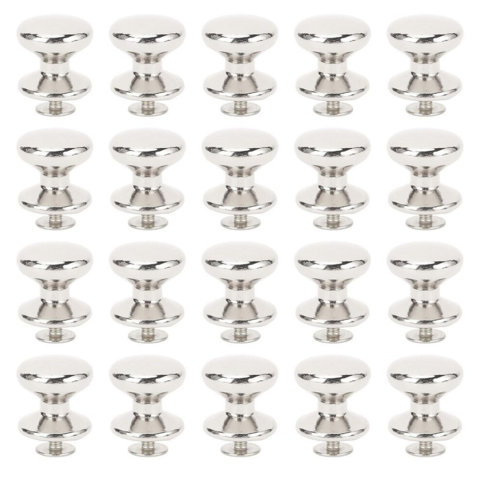 20 Sets Rivet And Screw 15mm Round Head Button Rivets 6mm Crossed Iron Screws For Drawer Handle