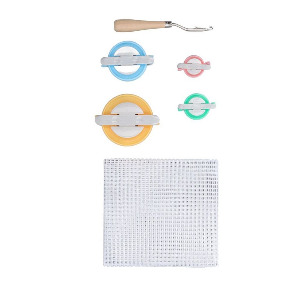 Rug Hooking Mesh Kit Durable Carpet Making Punch Needle Gridding Cloth Knitting Loom Latch Hook Rug