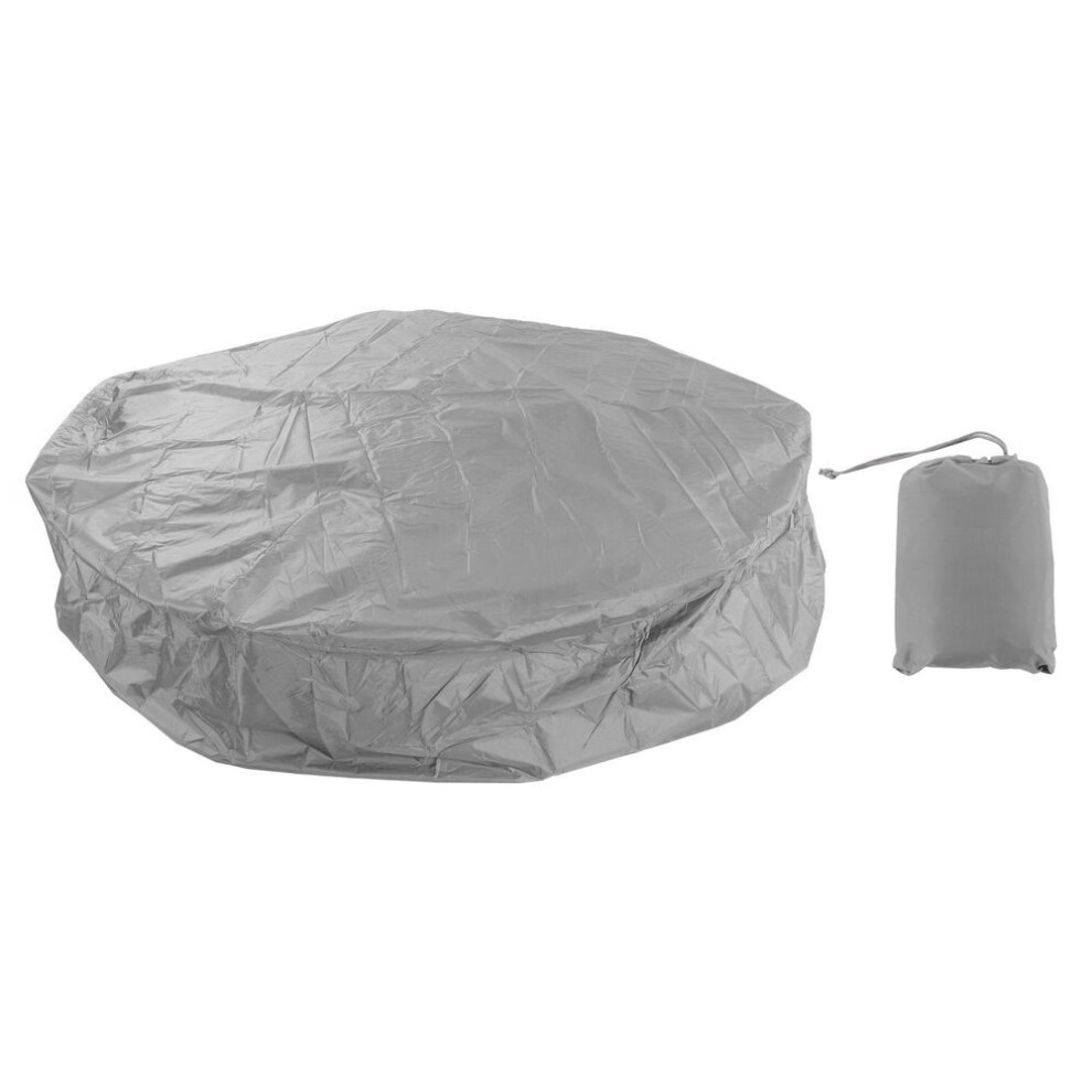 (gray, 190x90cm) Outdoor Furniture Dust Covers Round Bathtub Cover 190 Silver Polyester Taffeta Hot Tub Waterproof