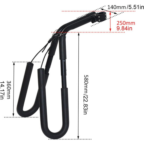Surfboard Rack Transport for Shortboard Surfboard Snowboard (Black) 1
