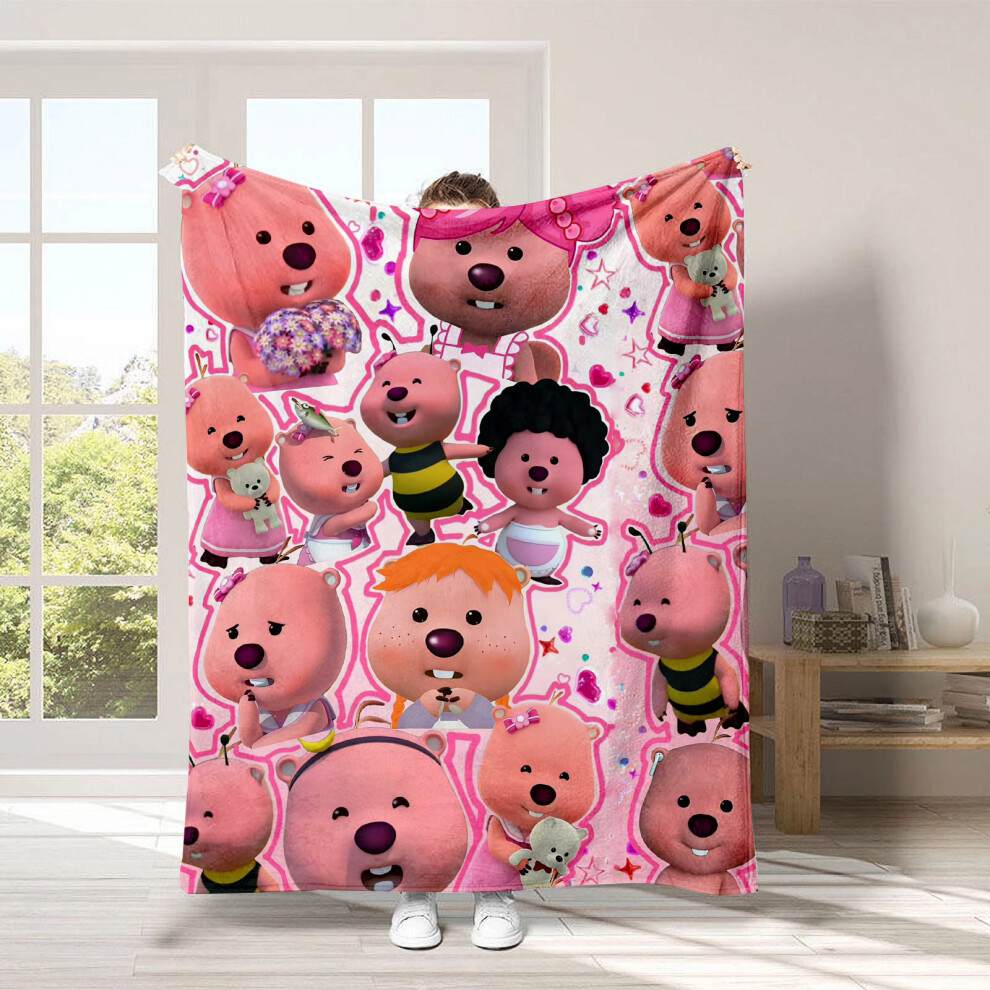 (06, 150*200cm) Flannel Blanket Loopy Cartoon Cute Thick Blanket Air Conditioning Cover Blanket-image-OPC-PJ6YWSQ-NEW