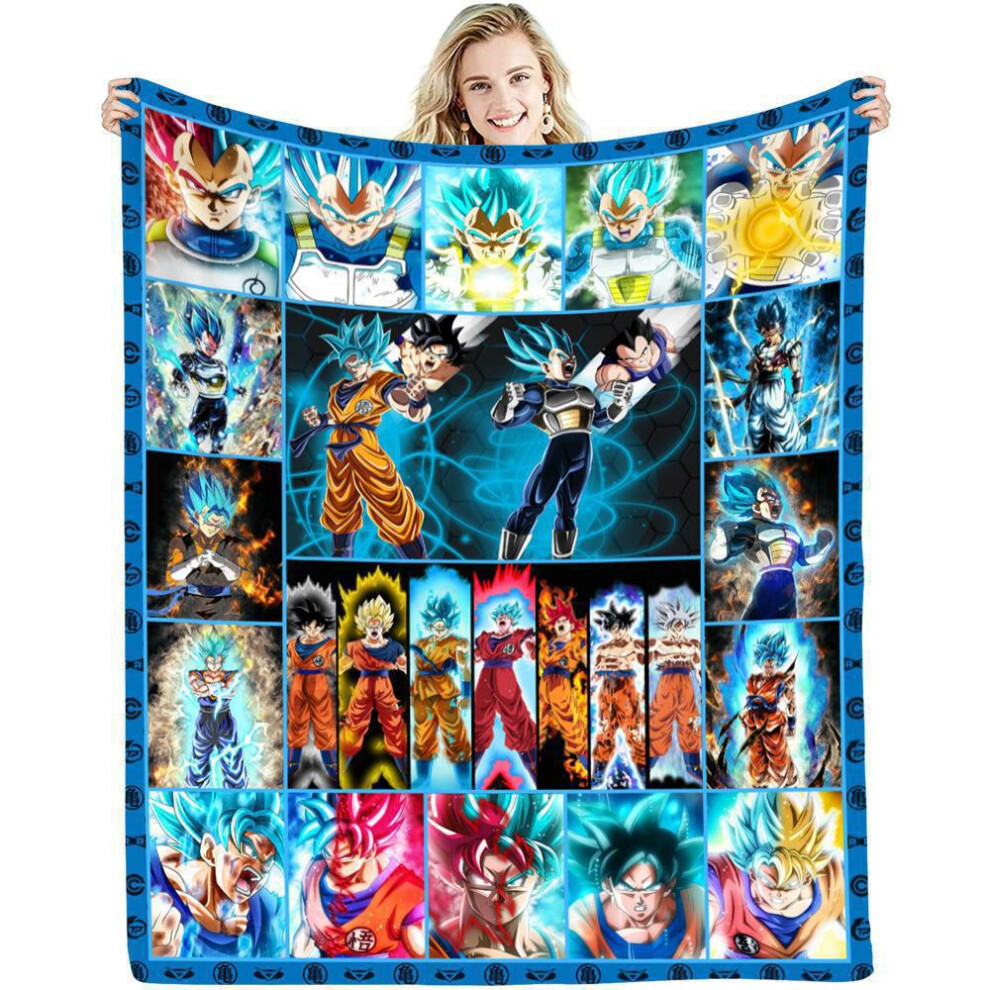 (6, 70*100cm) Christmas and Halloween Anime Dragon Ball Flannel Blanket-image-OPC-PJ6YWZ5-NEW