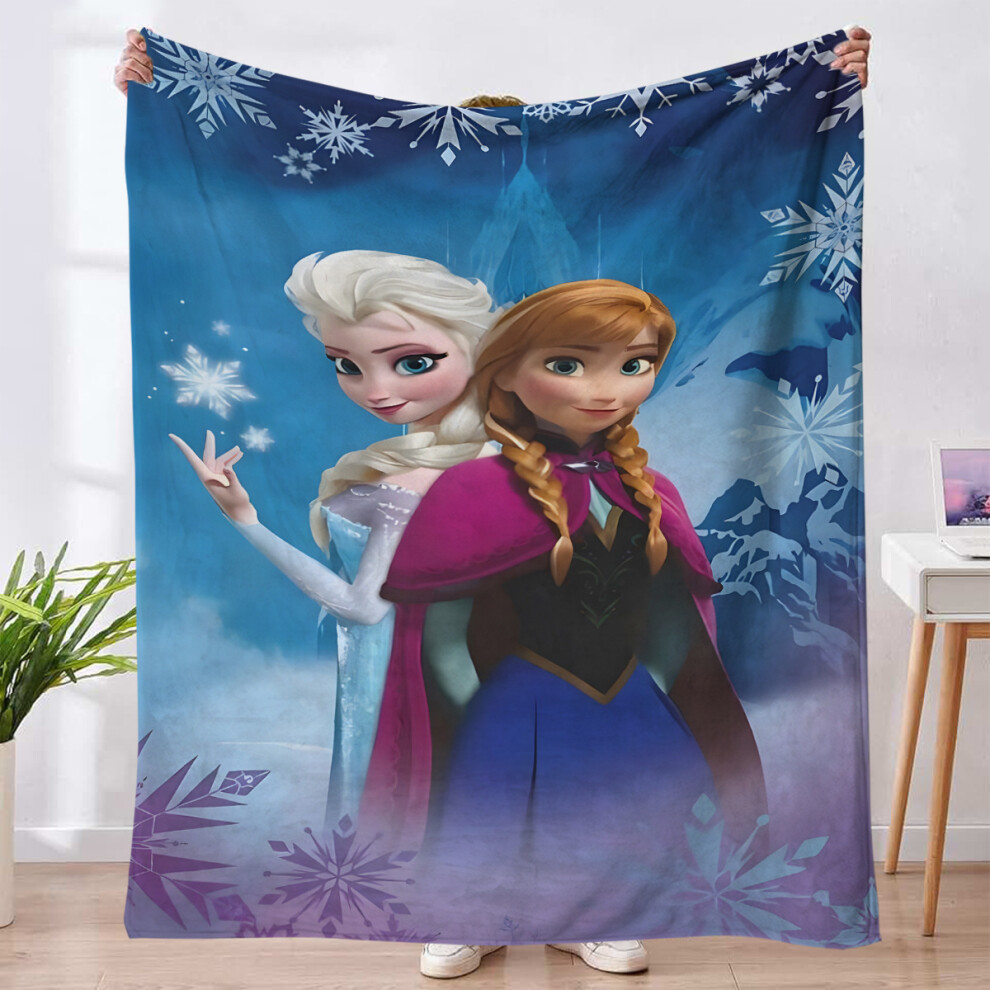 (BFLR70, 100*150cm) Flannel Blanket Frozen Alice Children's Cover Blanket Home Office Nap Blanket-image-OPC-PJ6YXRW-NEW