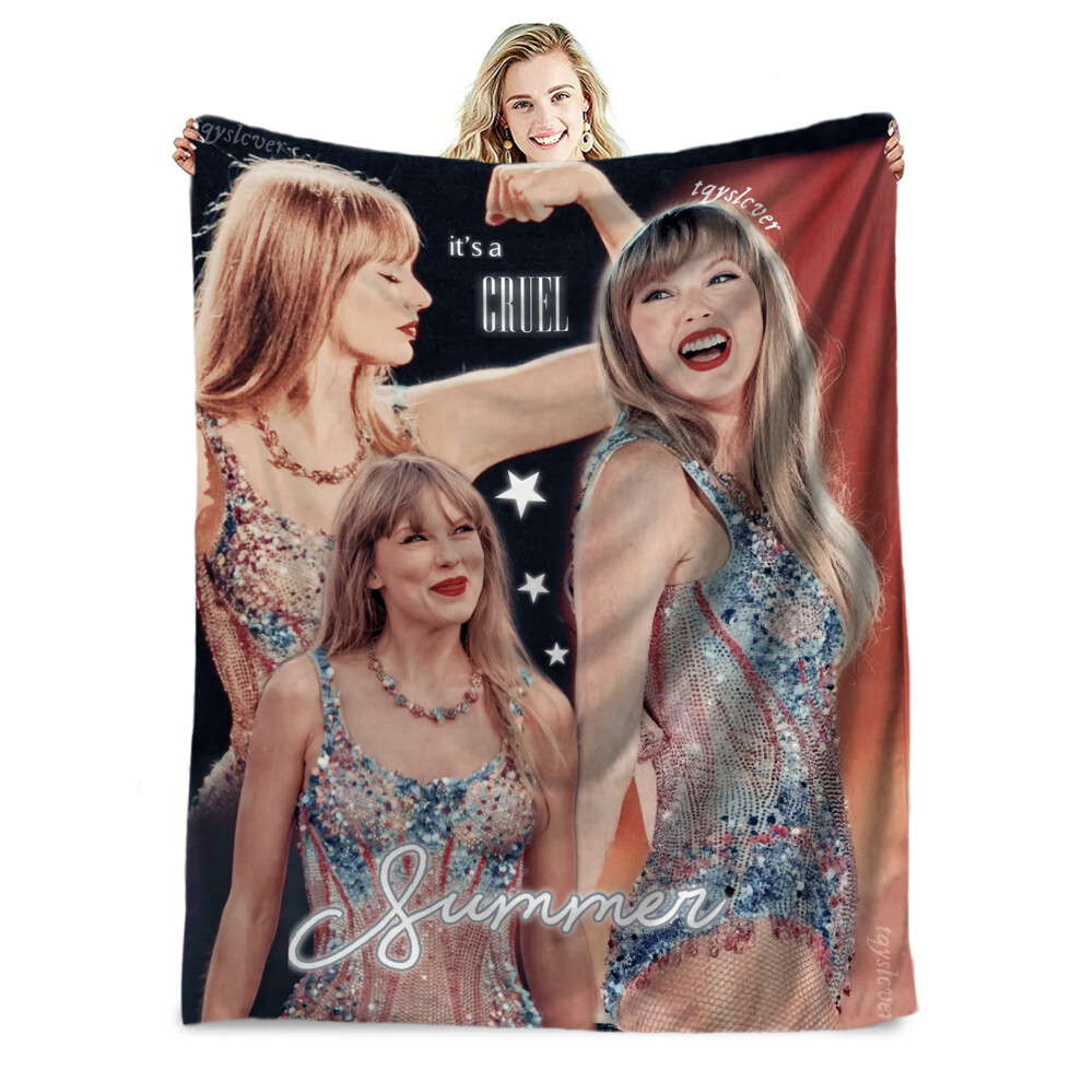 (126, 130x150cm) Singer Taylor flannel blanket Taylor cover blanket female star Taylor blanket-image-OPC-PJ6YXZC-NEW