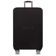 (Black, XL) Spandex Luggage Skin Cover 4 Sizes Protective Thick Suitcase Dust Cover 18 ~ 32"