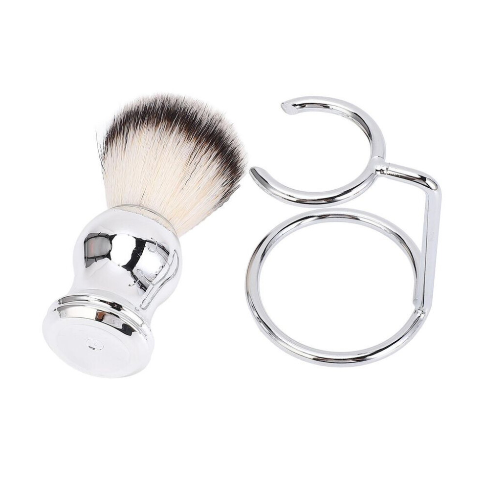 Beard Shaving Brush With Stand Man Beard Kit Synthetic Hair Shaving Brush With Holder Stand Rack