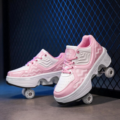 Adjustable Roller Skates Suitable for 4 Wheels 2 in 1 Multipurpose Roller Skates Suitable for  and  35 2