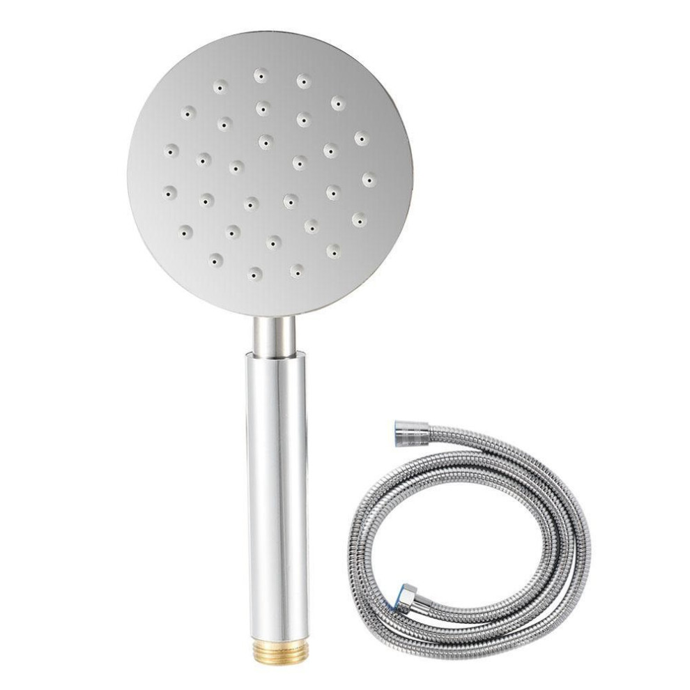 G1/2In Thread Handheld Shower Head High Pressure Round Showerhead Shower Sprayer For Home 759208255698