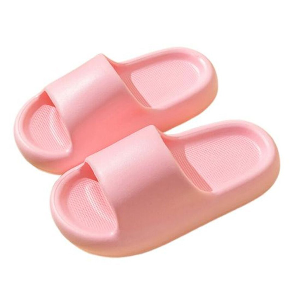 (pink, 17cm) Kids Slides Toddler Shower Slippers Boys Girls Comfy Thick Sole Sandals Non-slip