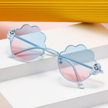 The Little Mermaid Children's Women's Fashion Metal Polarized Anti-uv Sunshade ---blue Frame On Blue And Pink On