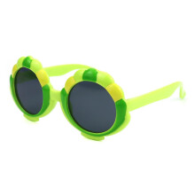 Children's Cartoon Polarized Children's Glasses Sunshade Mirror Uv Protection Children's Glasses small Shell Green