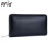 Men's and Women's Wallets - Genuine Leather RFID Multi-Function Long Wallet with Multi-Card Slot - Black 2