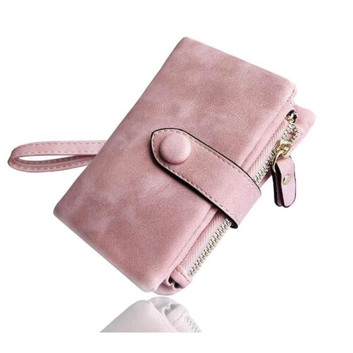 Wallet - Leather - Women - RFID Blocking - 16 Slots - Pink 1