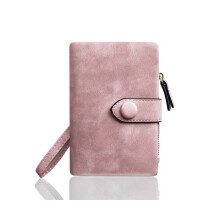Wallet - Leather - Women - RFID Blocking - 16 Slots - Pink