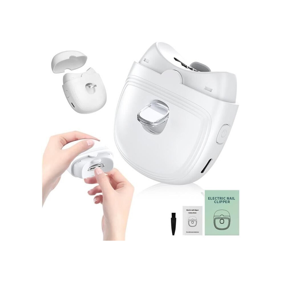 Aihontai Automatic Electric Nail Clipper, Anti-Splash Electric Nail Scissors For Storing Leftover Nails Lim[N355]