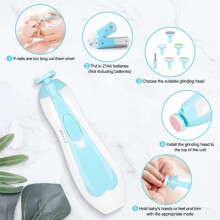 Electric Nail Clippers for Baby Kids Young Moms Nail Art Pliers Quiet Nail Grinder Grinding Nails Safety