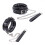 Leather leash - NECKLACE - Black - Adjustable - Multifunctional - Comfortable 2
