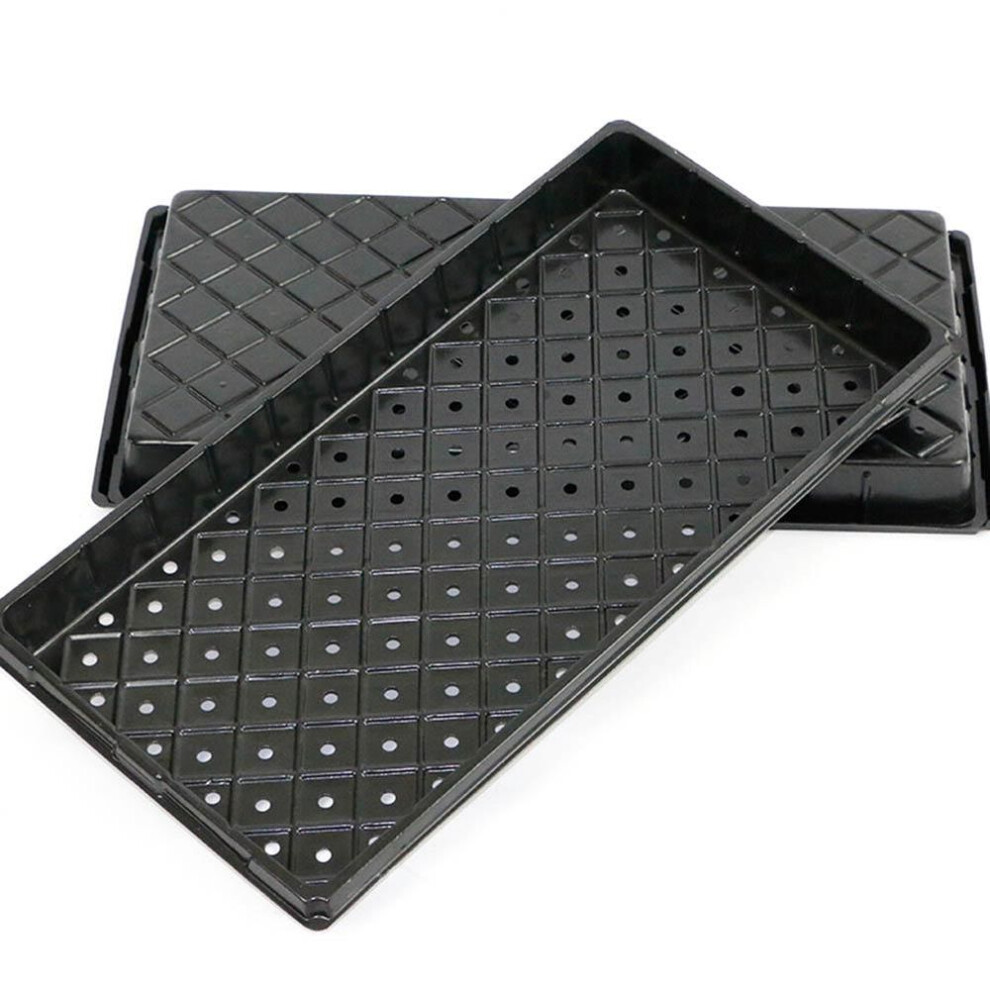 2pcs Plant Growing Trays Garden Seed Nursery Trays Plastic Propagation Trays