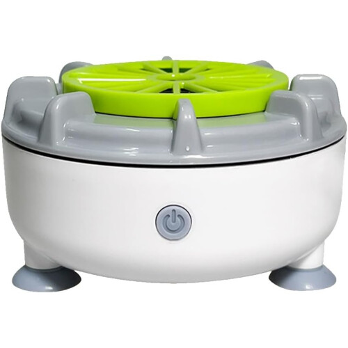 (Green/white) Efficient Portable Fruit and Vegetable Washers, Automatic USB Automatic Washer Spinner Machine for Cleaning Fruits, Vegetables
