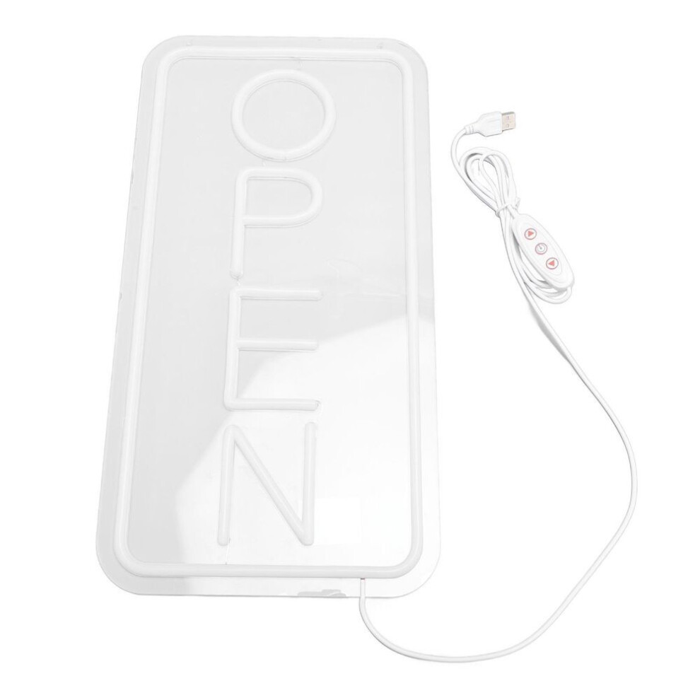 Led Neon Open Sign For Business Light Up Open Sign Usb Powered Adjustable Bright For Shop Coffee