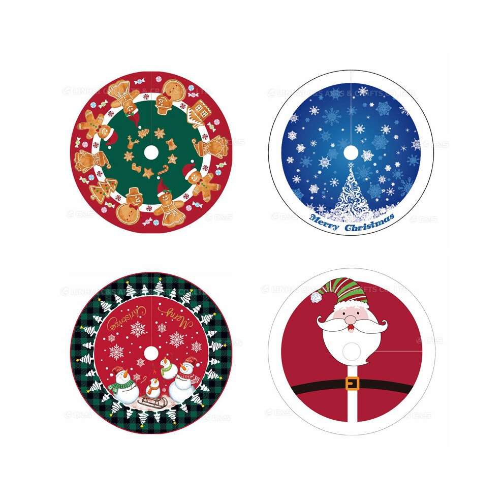 (Christmas tree skirt, 92 cm) Snowflake Christmas tree skirt ornament tree base set Christmas holiday three-dimensional tree skirt with lights-image-OPC-PJ72GJB-NEW