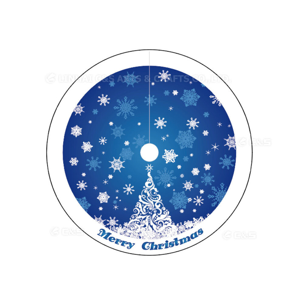 (Christmas tree skirt-07, 75 cm) Snowflake Christmas tree skirt ornament tree base set Christmas holiday three-dimensional tree skirt with lights-image-OPC-PJ72GJS-NEW