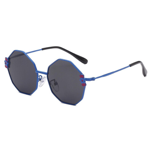 Children's Retro Cartoon Bow Multi-sided Uv Protection Polarized ---black Frame Gray 2