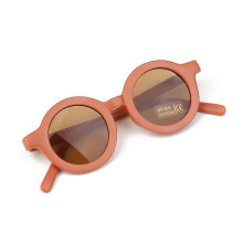 Summer Polarized Uv Protect Child  Retro Round Kid Polarized  Uv 400 Protection Children Orange Red