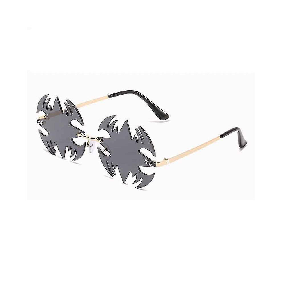 Metal  Frameless Shades  Vintage  Trendy  Fashion  For Women (black)-image-OPC-PJ72SR5-NEW