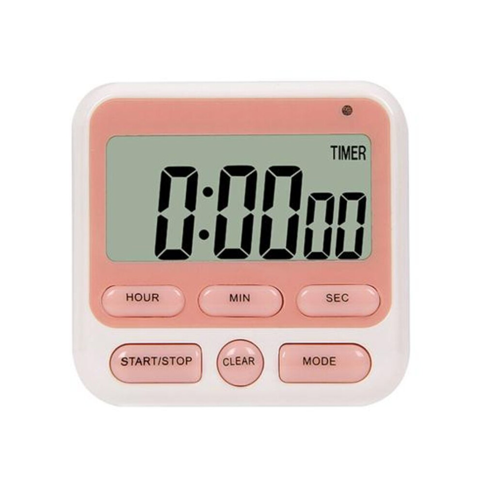 (pink) Cooking Digital Timer Kitchen Time Countdown Alarm Clock Baking Cake Pizza