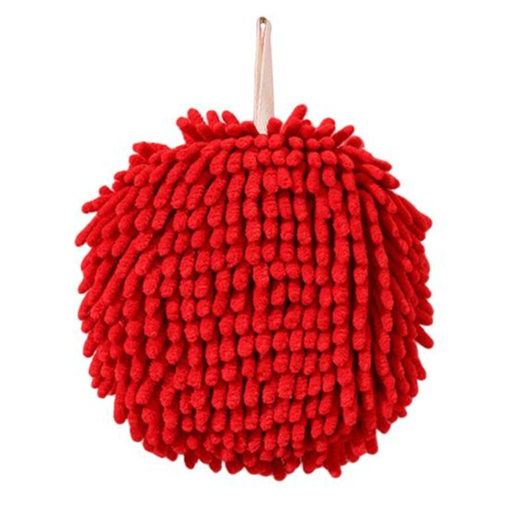 45663 Pcs Chenille Hand Towel With Hanging Lanyard Highly Water Absorbent Compact