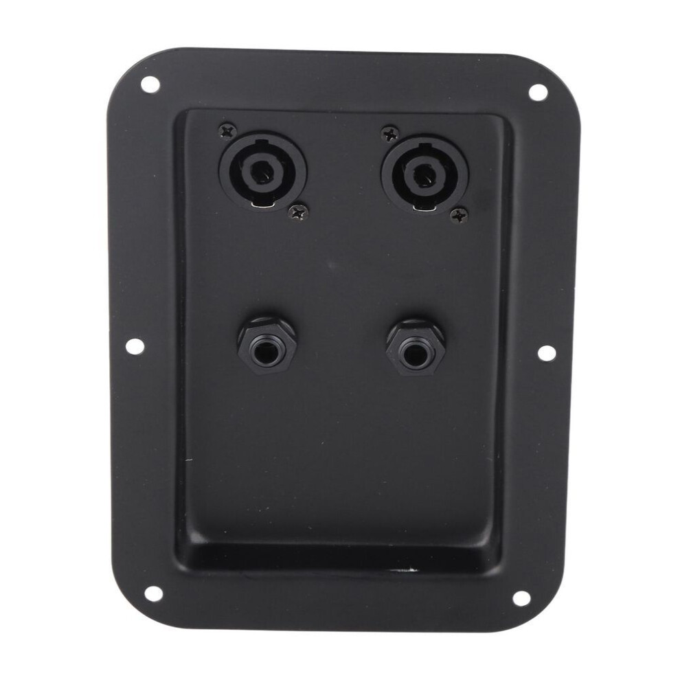 Junction Box 4 Core Socket Jack Plate Dual 6.35 Plug Speaker Junction Box For Stage Sound And