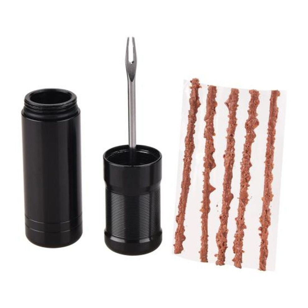 1 Set Bicycle Tubeless Tire Repair Kit With 5 Bacon Strips Insertion
