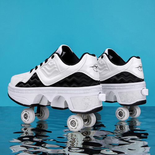 ' and 's Roller Skates with Adjustable Wheels, 2 in 1, 41 2