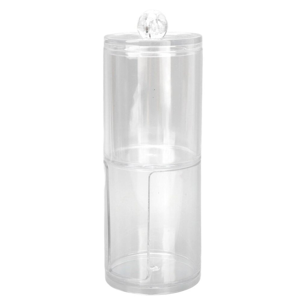 Cotton Swab Holder Organizer Professional Transparent Makeup Cotton Pad Container Storage Box For