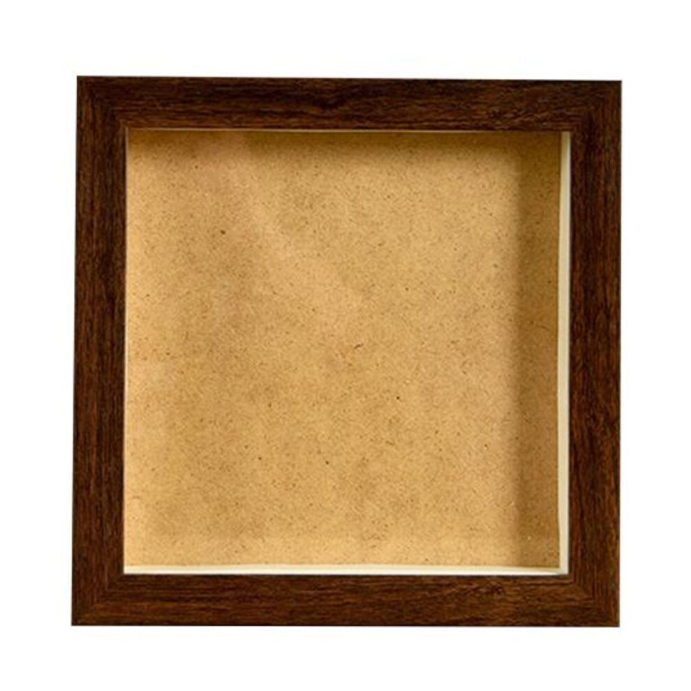 10-inch Wooden Photo Frame Shadow Box Square Picture Holder Diy Crafts Plant