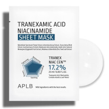 APLB, Tranexamic Acid Niacinamide Beauty Sheet Mask, 10 Sheets, 0,85 fl oz (25 ml) Each